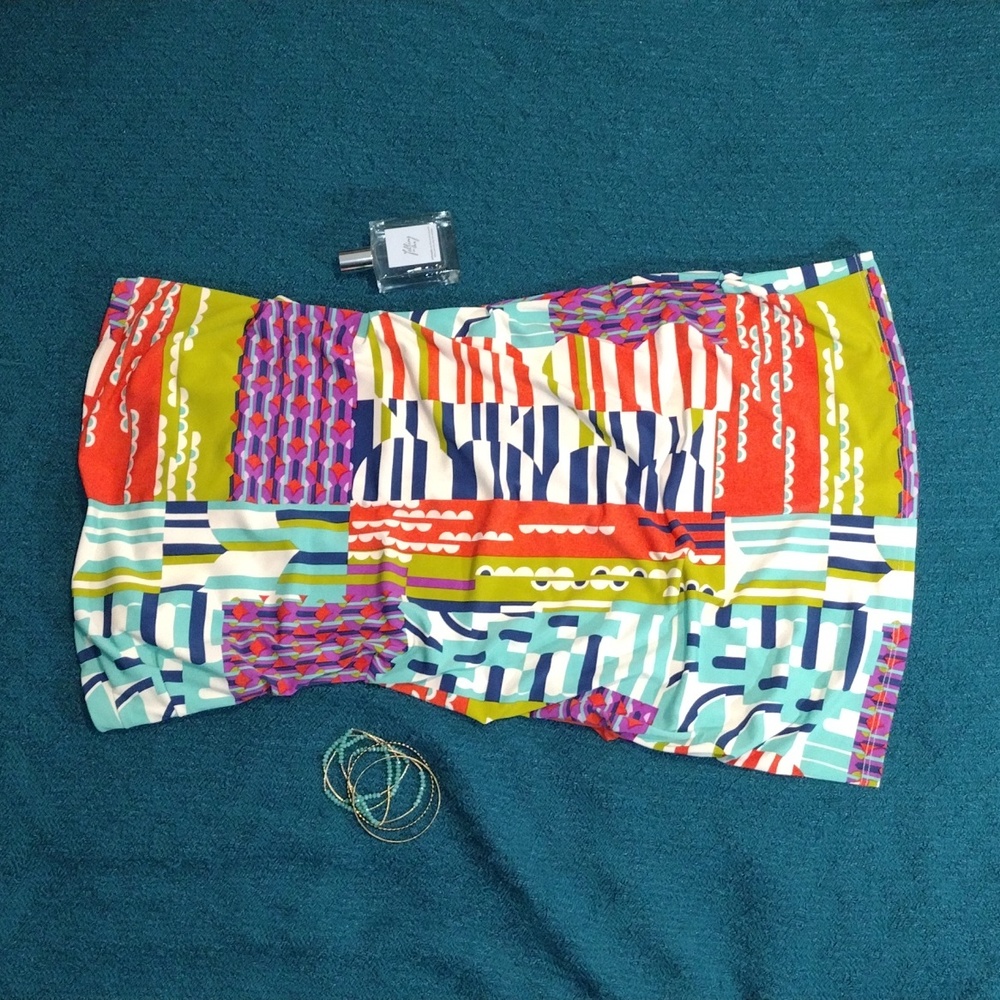 Vintage Bodycon Dress Rubber Ducky Productions Inc Size Large Multicolor